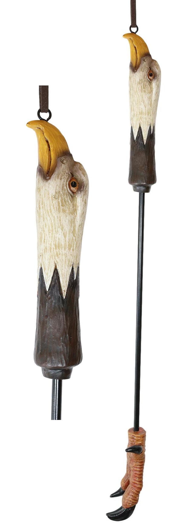 Bald Eagle Head Talons Long Reach Hand Back Scratcher Wall Hanging