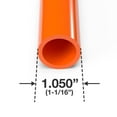 thumbnail image 2 of 3/4" Size Furniture Grade PVC Pipe, 40", Orange (3-Pack), 2 of 2