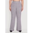 thumbnail image 3 of Women's Plus Size Almost Famous High Waisted Cable Knit Pants, 3 of 4