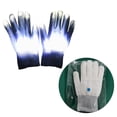 thumbnail image 3 of Guantes 8 colores Guantes intermitentes frescos para niños navideños - blanco, 3 of 9