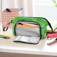 thumbnail image 6 of Nylon Fish Mouth Pencil Case with Large Capacity Zipper Pencil Pouch Green Ink Splatter Pattern Pencil Bag Organizers, 6 of 7