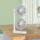thumbnail image 1 of Ventilador de escritorio Perfecl Ventilador portátil de doble cabezal, 1 of 8