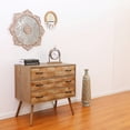 thumbnail image 4 of Sophia & William Wood Block Veneer 3-Drawer Accent Storage Cabinet Nightstand, 4 of 6