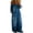 BBG56-Blue, variant on Denim Romper For Women Long Sleeve Off Shoulder Denim Jumpsuit Trendy Button Down Wide Leg Jean Overall With Pockets White S