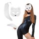 thumbnail image 2 of Halloween Para Adultos, Protector Facial De Peluche, Protector Facial De Peluche Negro Con Forma De Animal, Maquillaje, Baile, Hombres Y Mujeres, Protector Facial De Simulación De Media Cara Con Lla, 2 of 8