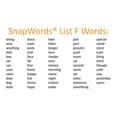 thumbnail image 2 of SNAPWORDS TEACHING CARDS LIST F, 2 of 5