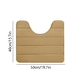 thumbnail image 3 of Suncoda Bathroom Rugs Memory Foam Bath Rug U Shape Toilet Mats, Soft Comfortable Water Absorption, Non-Slip, Easy to Dry for Floor Mats, 3 of 7