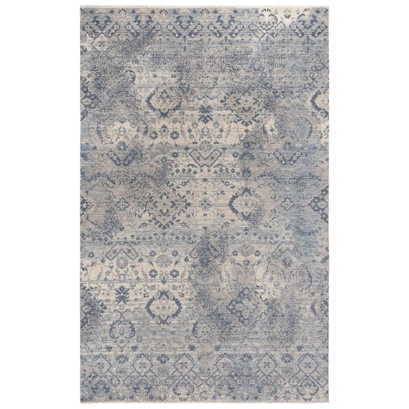 Alora Decor Intrepid 8' x 10' Classical Beige/Gray/Blue Hybrid Area Rug