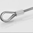 thumbnail image 4 of OUNONA 100Set Wire Rope Lock Buckle Aluminum Crimp Loop Sleeve Silver 0.9x0.5cm for Cable Development, 4 of 7