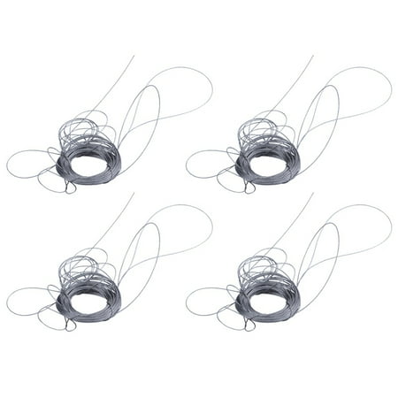 

4X STAINLESS Steel Wire Rope Cable Rigging Extra Length:15M Diameter:1.0mm