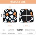 thumbnail image 3 of Dark Halloween Ghosts Pumpkins and Stars Seat Covers for Dining Room Chairs Set Of 4,Stretch Printed Washable Chair Seat Cover with Elastic Ties and Button,Removable Waterproof Couch Cushion Covers, 3 of 6