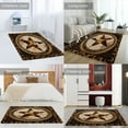 thumbnail image 2 of Western Texas Star Vintage Style Stars On Wood Panel Print Rustic Carpet for Home Decoration Soft Comfy Rugs for Bedroom Room Living Room Bathroom Entrance Door Non-slip Comfort Mat 59"x71", 2 of 7