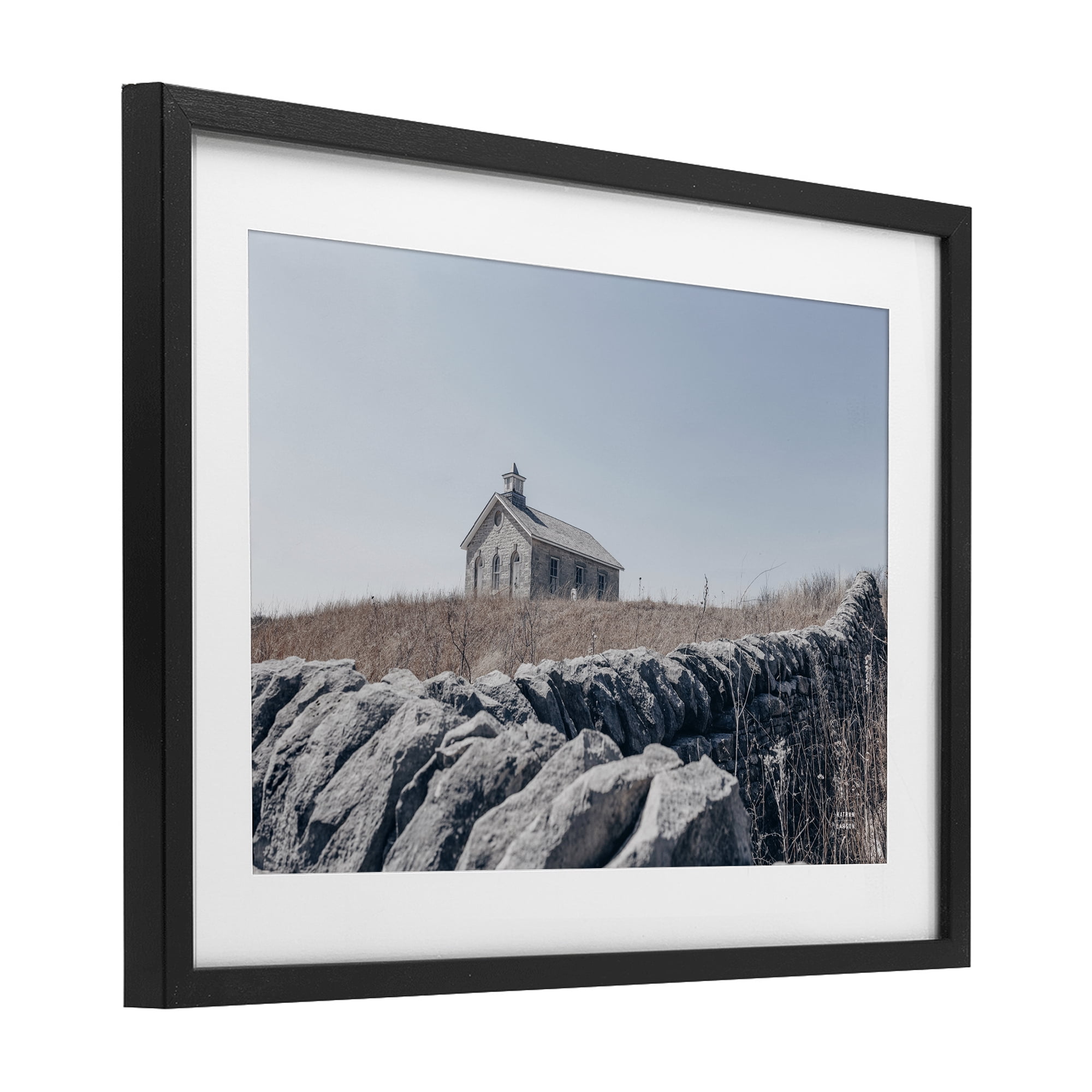 Stupell Industries One Room Schoolhouse Black Framed Print Under Glass, design by Nathan Larson