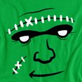 thumbnail image 2 of Popfunk Halloween Frankenstein Costume Unisex Adult T Shirt, Kelly Green, Medium, 2 of 2