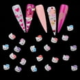 100PCS/Lot 3D Kawaii MINISO Hello Kitty Cartoon Cute Nail Art
