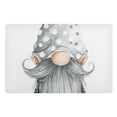 thumbnail image 2 of Standing Cute Gnome with Gray Suit Doormats Welcome Mats Gate Pads Entryway Outdoor 32" x 20", 2 of 8
