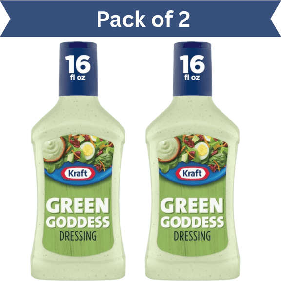 Kraft Green Goddess Salad Dressing – Pack of 2 (16 fl oz Each)