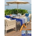 thumbnail image 5 of Outdoor Tablecloths with Umbrella Hole & Zipper, Nautical Anchor 60 x102 Inch Rectangle Tablecloths, Vintage Navy Blue Wooden Boards Country Waterproof Table Cloth, Patio/Pool/Picnic Table Covers, 5 of 8