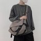 thumbnail image 3 of Vintage Canvas Crossbody Bag, Large Capacity Messenger Bag, Simple Student Shoulder Bag, 3 of 4
