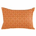 thumbnail image 2 of Orange Morocco Throw Pillow Cover, Pillowcase Protectors with Zipper, Breathable Decorative Lumbar Pillow Case Cover, Geometric Leaf Diamond Lattice Abstract Pillow Shams for Couch Sofa 16x24Inch, 2 of 8