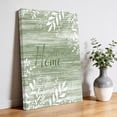 thumbnail image 2 of Canvas Wall Art Home Sweet Home Canvas Art Print Country Farmhouse Minimalist Leaf Green Wood Grain Wall Decor for Living Room Bedroom Artwork Decorations Stretched Framed Ready to Hang 16"x20", 2 of 9
