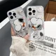 thumbnail image 2 of Bonita funda magnética con dibujos animados de Snoopy y Charlie Brown con carga inalámbrica Magsafe para iPhone 15, 14, 13, 12 Pro Max, 2 of 5