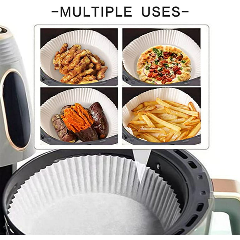 Kufutee Air Fryer Disposable Paper Liner, 6.3 Air Fryer Liners - Food  Grade Parchment Baking Paper for Air Fryer Non-Stick Oil-Proof Water-Proof Air  Fryer Liners 
