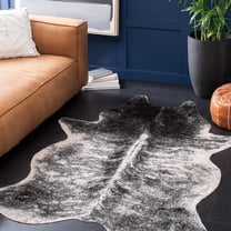 Safavieh Faux Cow Hide Dafina Novelty Area Rug, Beige/Black, 3' x 5'