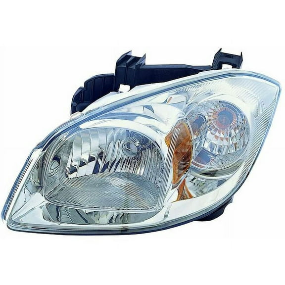 Left Driver Side Headlight Assembly - Smokey Housing - with Mounting Bracket - Compatible with 2005 - 2010 Chevy Cobalt 2006 2007 2008 2009