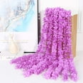 thumbnail image 3 of 33Ft Artificial Flowers Garland Fake Wisteria Hanging Flowers Garlands Vine for Party Wedding Garden Decoration 10 Pack(White), 3 of 5