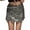 Grey, variant on Elegant Beaded Festival Mini Skirt, Sparkly High Waisted Stretchy Bodycon, Shimmering Bow Front Party Ready Night Out Clubwear