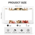 thumbnail image 3 of Giraffes Holding Gifts License Plate Frames 2 Pack Watercolor Giraffes South African Animal Love Car Accessories for US Standard Vehicles for Women Men 2 Holes Stainless Aluminum License Plate Cover, 3 of 6
