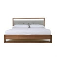 thumbnail image 2 of Cear King Size Bed, Gray Tufted Panel Headboard with Cutout, Gray Brown, 2 of 8