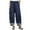 A-Dark Blue58, variant on Women Pants Casual Beach Trousers Cotton Linen Vintage Elastic Waist Loose Wide Leg Pants Oversized Boho Pants