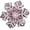 Pink, variant on Stylish 3D Snowflake Brooch Designed To Enhances Any Ensembles Lapel Pin Suitable For Casual And Formal Settings