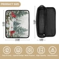 thumbnail image 4 of Hair Tool Organizer Bag with Heat Resistant Mat Removable Travel Storage Case for Hot Air Brushes Curling Irons Beautiful Winter Forest Painting, 4 of 8