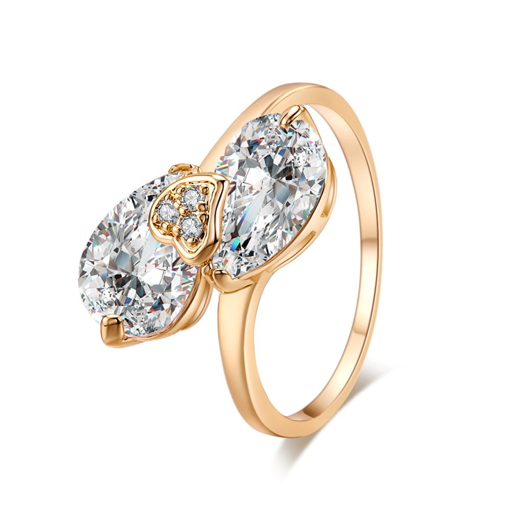 Details about Sparkling CZ Statement Ring Women Birthday Jewelry Gift Yellow Gold Plated Details about Sparkling CZ Statement Ring Women Birthday Jewelry Gift Yellow Gold Plated