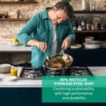 thumbnail image 2 of T-fal Cooks Smart Stainless Steel by Jamie Oliver, 11 Inch Frypan, 2 of 6