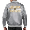 thumbnail image 2 of Men's Starter  Gray Vegas Golden Knights Printed Team Logo Satin Varsity Full-Snap Jacket, 2 of 2