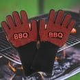 thumbnail image 2 of Bgsha 1Pair High-Temperature Resistant BBQ Gloves: Heatproof Silicone for Safe Cooking, 2 of 8