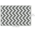 thumbnail image 3 of Outsunny Reversible Outdoor RV Rug, 4' x 6' Patio Floor Mat, Grey & White, 3 of 10