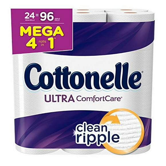 Cottonelle Ultra Comfort Care Papier Toilette 24 Méga Rouleaux
