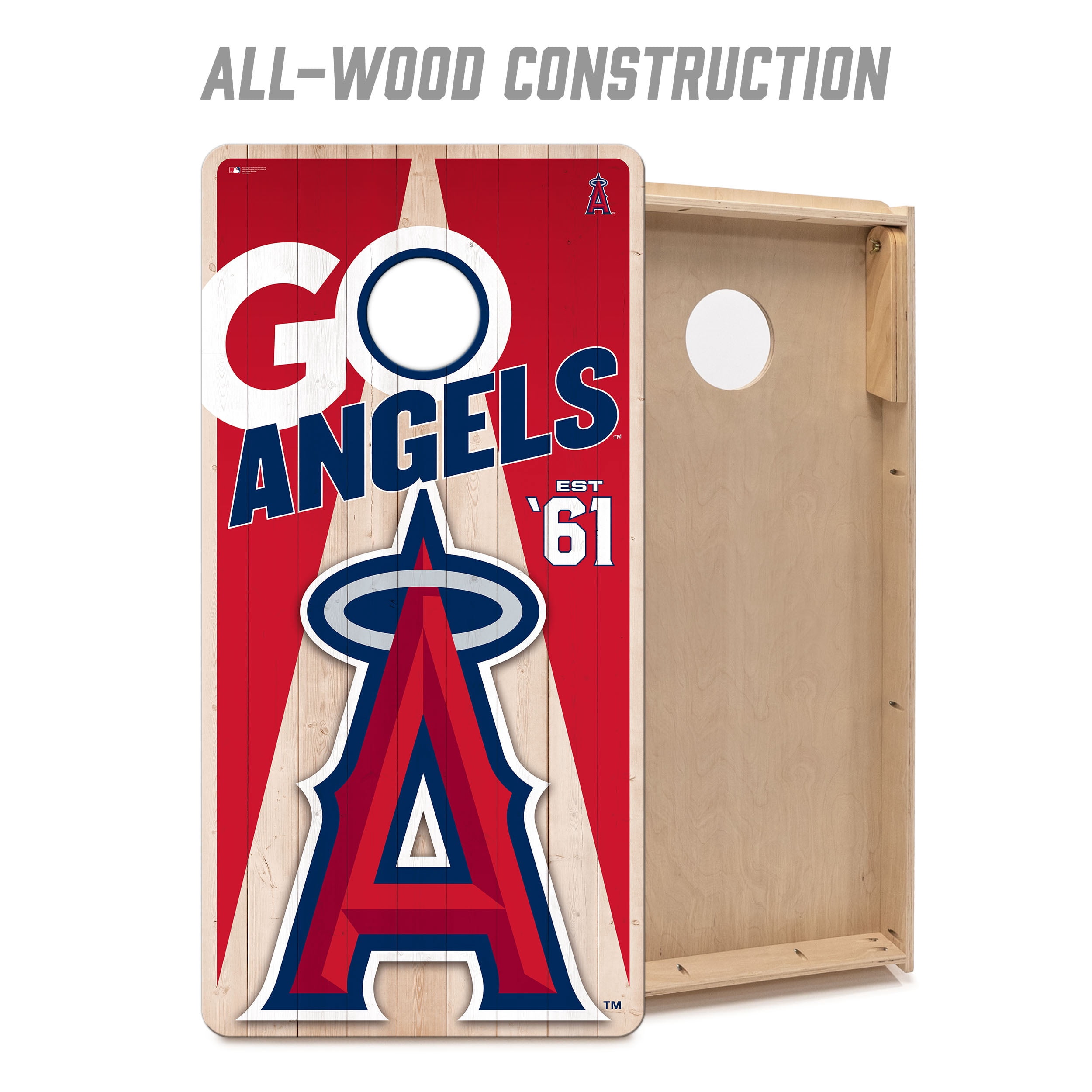 YouTheFan MLB Los Angeles Angels 2' x 4' Cornhole Game