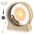 thumbnail image 1 of Gymax Cat Exercise Wheel w/ Carpet & Lockable Mechanism Non-slip Wide Base Wide Base, 1 of 10