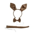 thumbnail image 2 of AMLESO Bandeau Oreilles de Lapin Ensemble Nœud Papillon Confortable pour Adultes, 2 of 8
