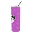 thumbnail image 3 of Carolines Treasures WDK1427TBL20 Shih-Tzu Black and White Design3 Stainless Steel 20 oz Skinny Tumbler Pink 20 oz, 3 of 4