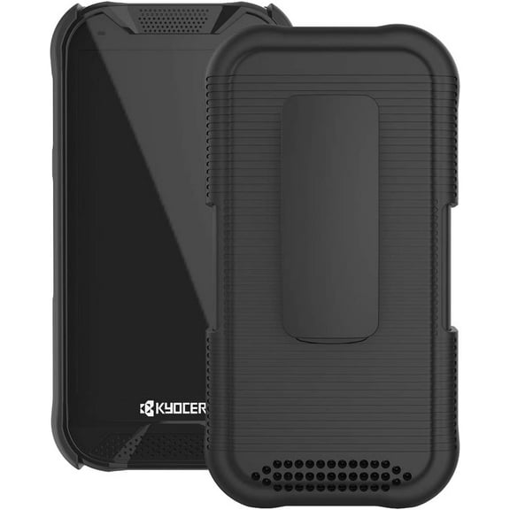 Wireless ProTech Case with Clip Compatible with Kyocera DuraForce Pro 2 Phone Models E6910 (Verizon) and E6920 (AT&T, FirstNet), Heavy Duty Rotating Belt Clip Holster and Durable Slim Case Combo.