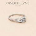 thumbnail image 3 of Ariel Engagement Ring Cubic Zirconia Women Sterling Silver Ginger Lyne Collection, 3 of 6