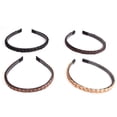 thumbnail image 2 of 4 Pcs Bandeau pour Femmes Décoratif Tressé Couleurs Assorties Serre-Tête, 2 of 10