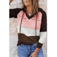 thumbnail image 4 of ABPHQTO Sudadera con capucha de mujer Beach Bonfire de punto marrón, 4 of 5